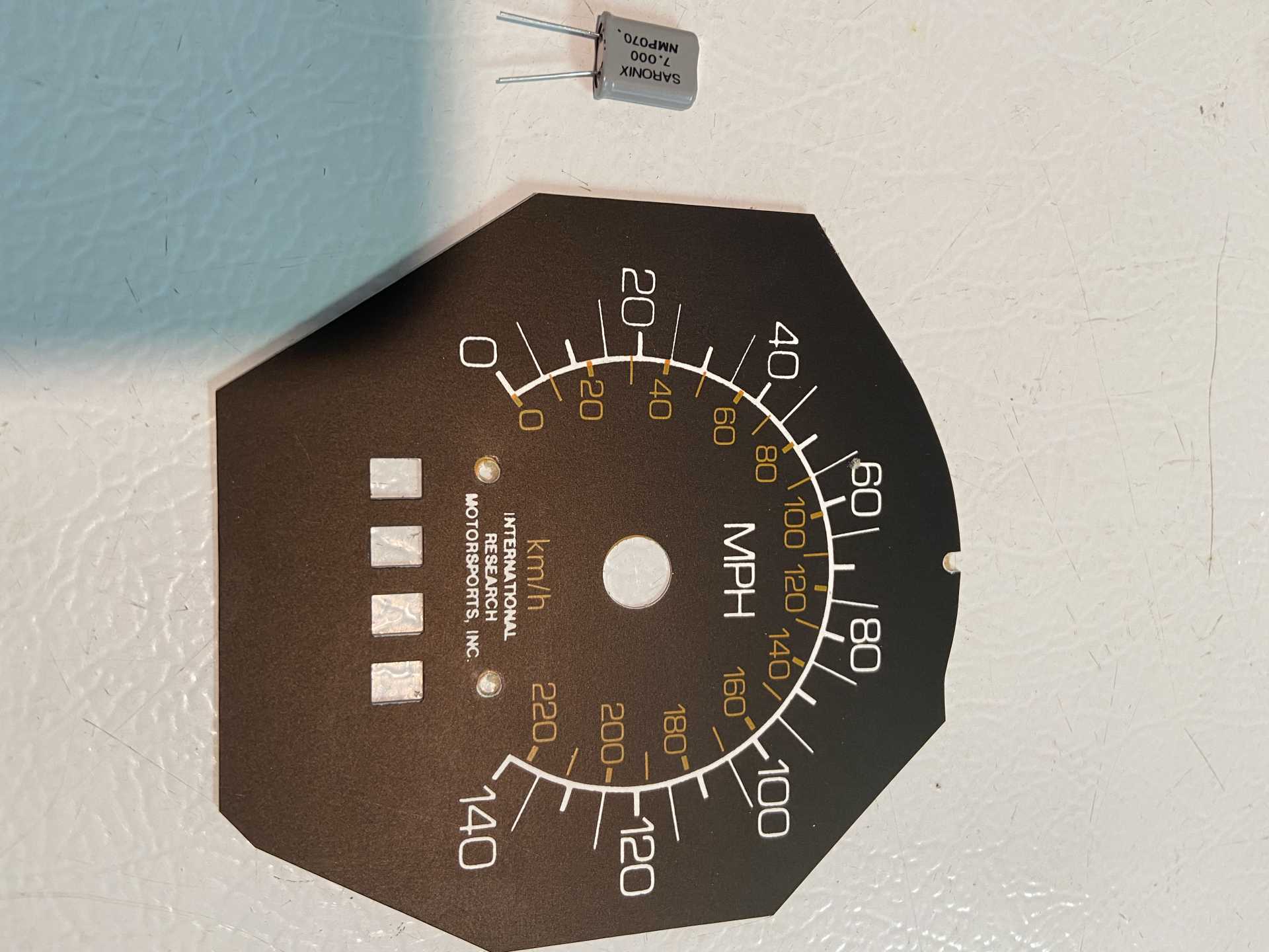 140 mph speedometer conversion kit. AKA the IRM kit Pennock's Fiero Forum